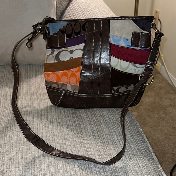 Coach Multicolor Patchwork Crossbody Bag - Picture 6 of 7